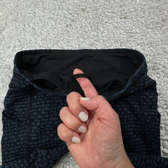 Lululemon Pace Rival Crop Legging Shatter Weave Desert Teal Blue - Picture 6 of 14